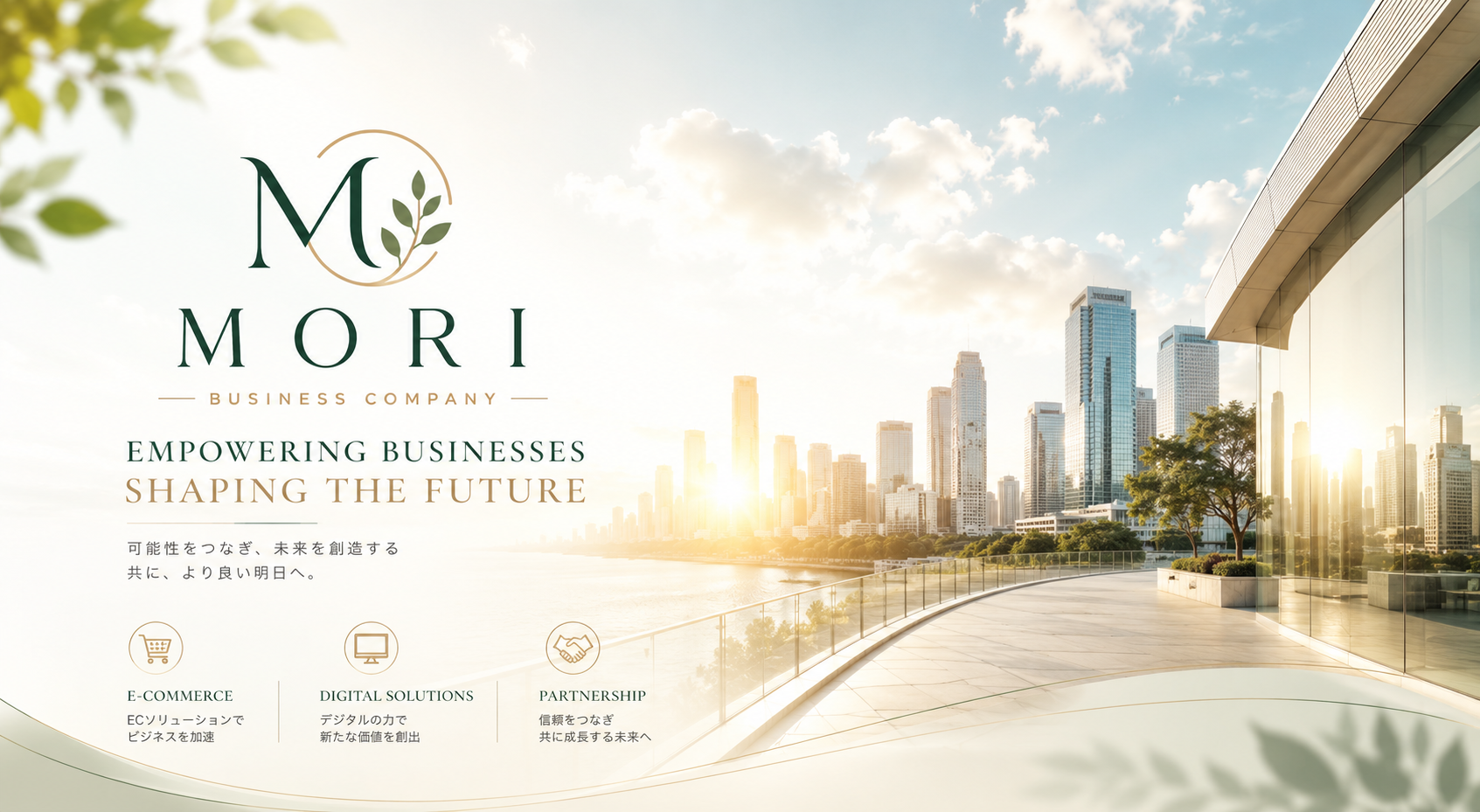 MORI Business Company hero banner